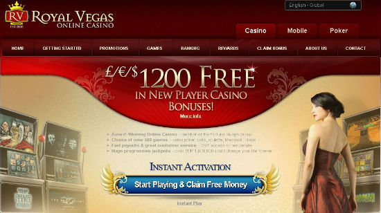 Få en flyvende start hos Royal Vegas Casino