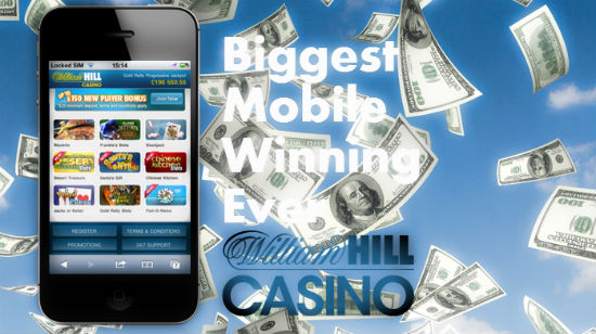 Spiller vinner høyeste mobilgevinst noensinne hos William Hill