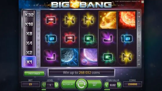 Spill nye Big Bang hos NorskeAutomater.com!