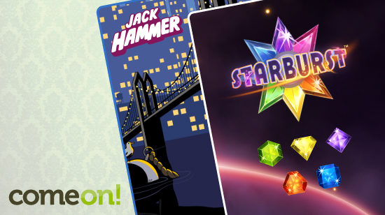 400% bonus hos ComeOn! Sett inn 100 kr, spill for 500 kr