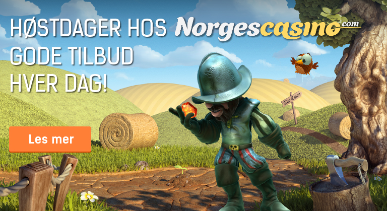 Pågående høstfest hos NorgesCasino.com