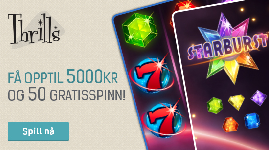Få et eksklusivt 5000Kr bonustilbud fra Thrills!