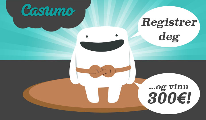 Registrer deg hos Casumo og du kan vinne 300€!