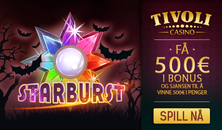 Få 500€ bonus og en sjanse til å vinne 500€ i penger på Tivoli Casino