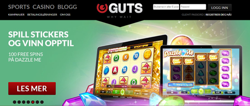 Nå kan du få 100 Dazzle Me free spins hos Guts