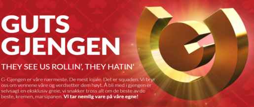 Bli medlem av Guts Casino sin eksklusive G-Gjeng